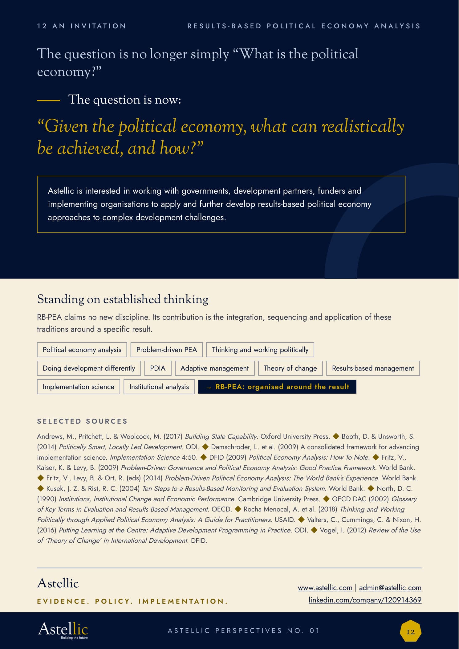 Results-Based Political Economy Analysis — page 13 of 13